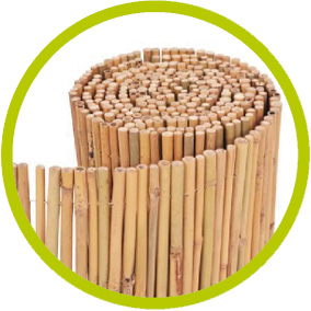 Cañizo de bambú entero